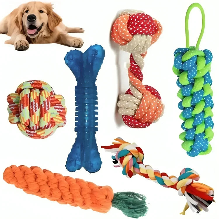 Durable Rope Chewing Toys for Dogs Dog Toy Pet Toys Pack of 6