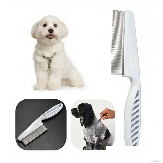 Dog & Cat Flea Comb – Stainless Steel Tick & Lice Grooming Tool for All Coats