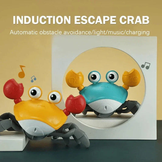 Musical Crawling Crab Toy: Interactive Sensory Fun with Lights - Perfect for Kids' Cognitive Developmen