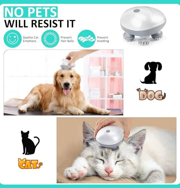 Cordless Electric Massager: 4 Heads, 96 Nodes for Relaxation and Comfort!"