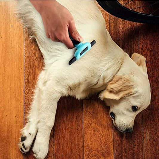 Pet Grooming De-shedding Tool Brush For Dogs, Cats and Rabbits| Dog De-Shedding Comb For Short, Medium, And Long Hair All Breeds