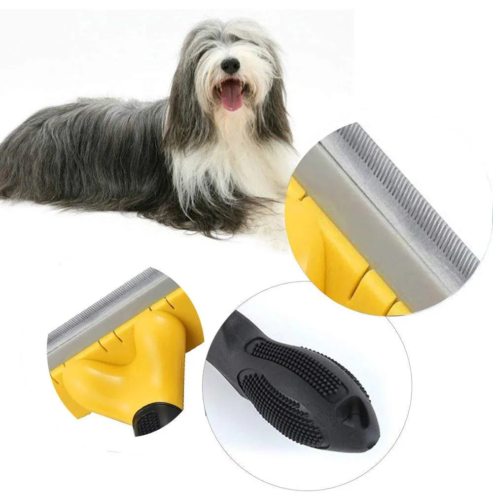 Pet Grooming De-shedding Tool Brush For Dogs, Cats and Rabbits| Dog De-Shedding Comb For Short, Medium, And Long Hair All Breeds