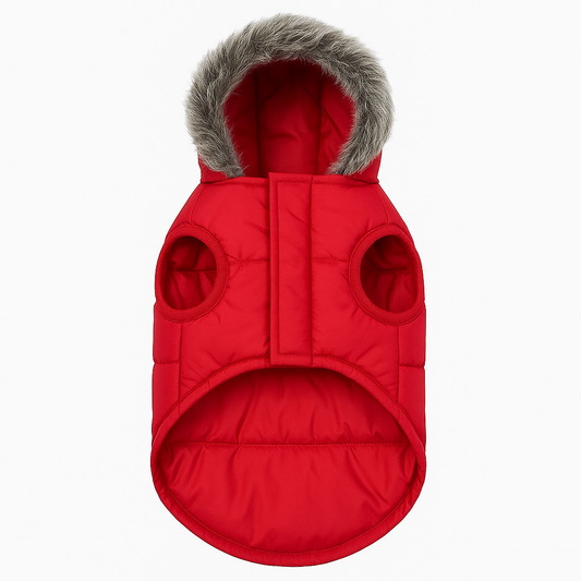 Premium Warm Dog Jacket – Winter-Ready Comfort (Red)