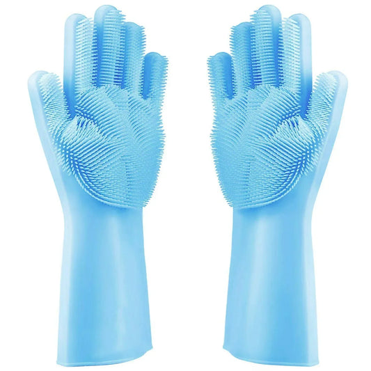 Gloves Magic Silicone Dog Washing Gloves (Pair of 1)