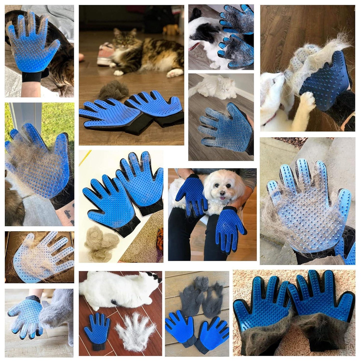 Pet Grooming Gloves Magic Silicone Dog Washing Gloves (Pair of 1)
