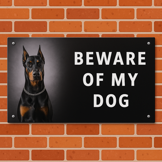 Beware of Dog Entry Sign – Rust-Free Outdoor Board