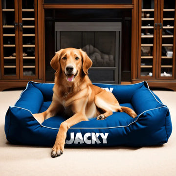 Personalized Dog Bed - BLUE