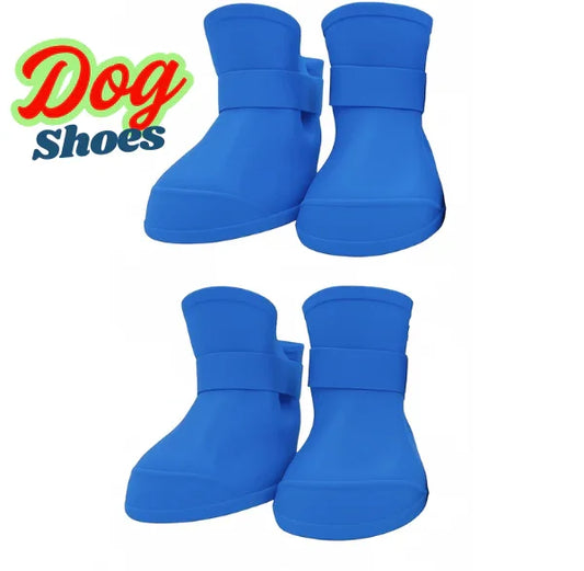Dog Shoes for All Seasons – Waterproof, Anti-Slip, Comfortable Paw Protection ( Blue )