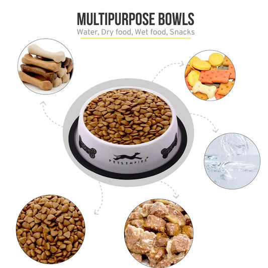 Pets Empire Anti-Skid Stainless Steel Bowl for Dogs