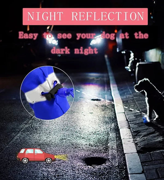 Dog Shoes for Small & Medium Breeds – Sizes S, M, L (Fits Chihuahua, Pug, Beagle) ( Blue )