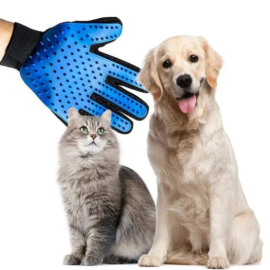 Pet Grooming Gloves Magic Silicone Dog Washing Gloves (Pair of 1)