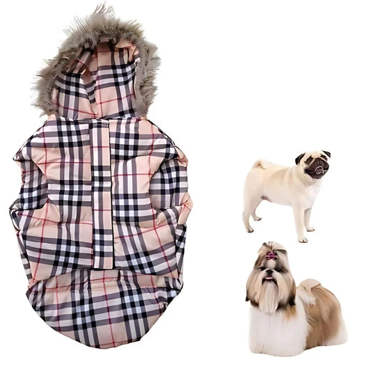 Premium Warm Dog Jacket – Winter-Ready Comfort (Peach)