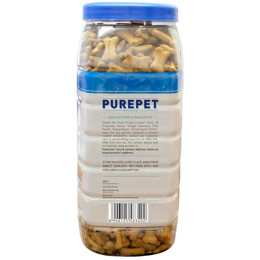 Purepet Biscuit Milk Flavour, Dog Treats 800gm