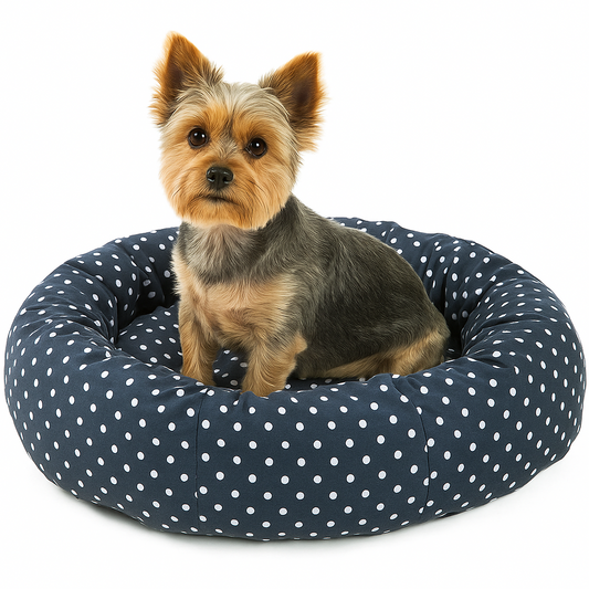 Round Dog Bed Free Size | Soft, Washable & Comfortable Pet Bed for Dogs