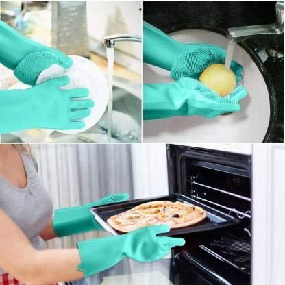 Gloves Magic Silicone Dog Washing Gloves (Pair of 1)