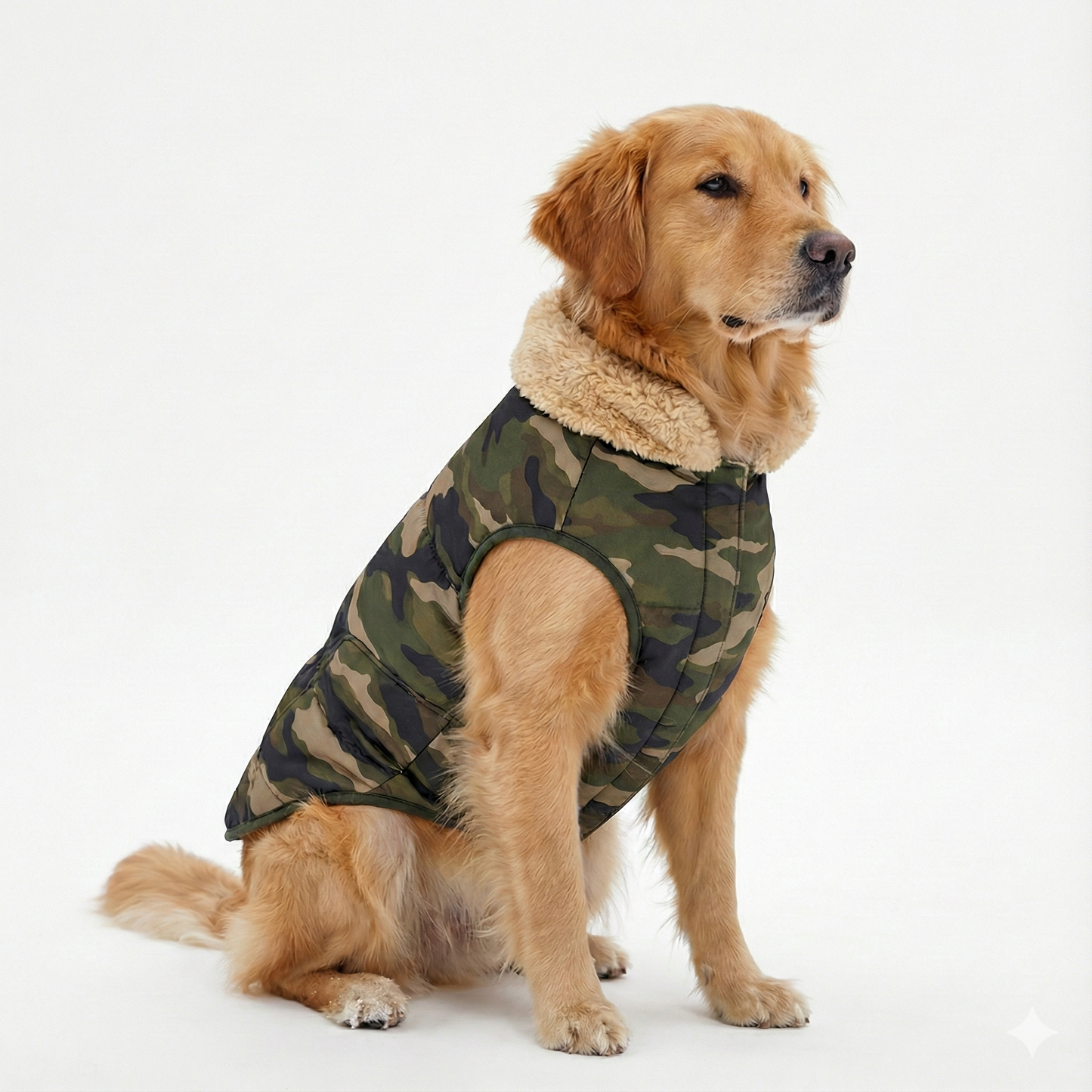 Premium Warm Dog Jacket – Winter-Ready Comfort (Army)