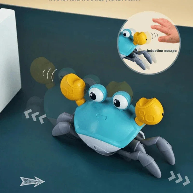 Musical  Crawling Crab Toy: Interactive Sensory Fun with Lights - Perfect for Kids' Cognitive Developmen