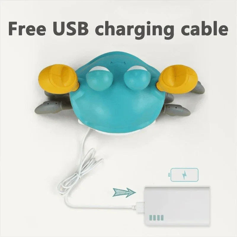 Musical  Crawling Crab Toy: Interactive Sensory Fun with Lights - Perfect for Kids' Cognitive Developmen