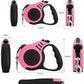 Automatic Retractable Nylon Cat Lead Extension Puppy Walking Running Lead Roulette for Dogs Pet Durable Dog Leash (5 M)