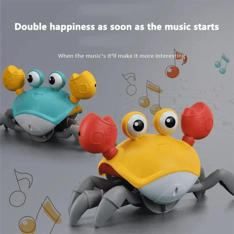 Musical  Crawling Crab Toy: Interactive Sensory Fun with Lights - Perfect for Kids' Cognitive Developmen