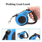 Automatic Retractable Nylon Cat Lead Extension Puppy Walking Running Lead Roulette for Dogs Pet Durable Dog Leash (5 M)