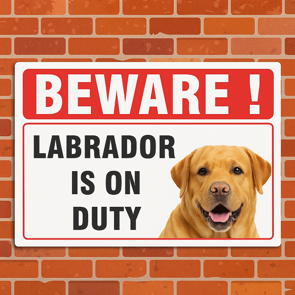 Beware of Dog Entry Sign – Rust-Free Outdoor Board