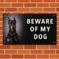 Beware of Dog Entry Sign – Rust-Free Outdoor Board