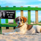 Beware of Dog Entry Sign – Rust-Free Outdoor Board