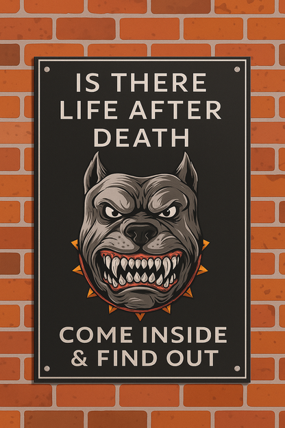 Beware of Dog Entry Sign – Rust-Free Outdoor Board