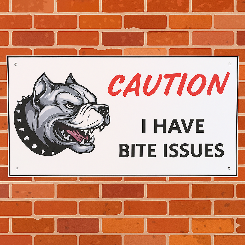 Beware of Dog Entry Sign – Rust-Free Outdoor Board