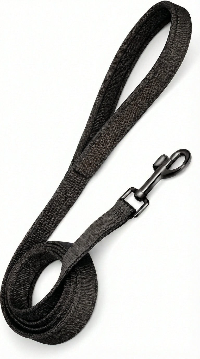 Dog Tactical Harness + Leash (Black)