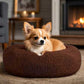 Washable & Ultra-Comfort Dog Bed for Small and Large Dogs ( Brown )