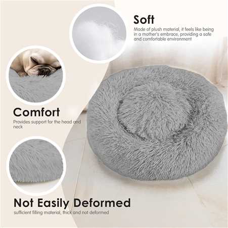 Washable & Ultra-Comfort Dog Bed for Small and Large Dogs ( Grey )