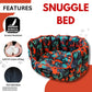 Green Waterproof Dog Snuggle for Toy & Small Dogs | Soft & Cozy Pet Bed