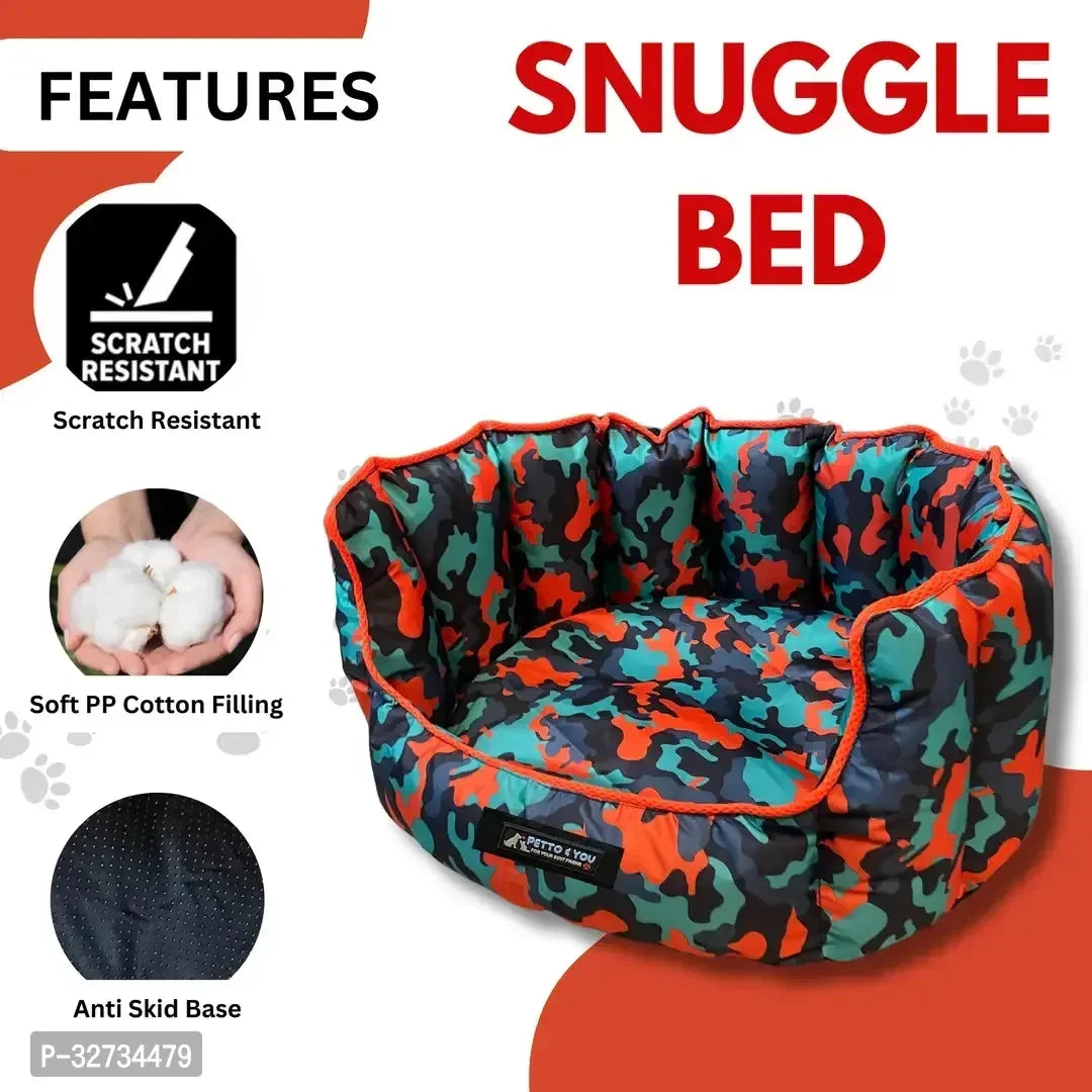 Green Waterproof Dog Snuggle for Toy & Small Dogs | Soft & Cozy Pet Bed