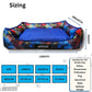 Blue Lounger Dog Bed | Soft & Washable Pet Bed for Small to Large Dogs