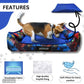 Blue Lounger Dog Bed | Soft & Washable Pet Bed for Small to Large Dogs