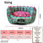 Waterproof Dog Snuggle bed Non woven laminated filament Teal colour