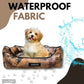 Brown Lounger Dog Bed | Soft & Washable Pet Bed for Small to Large Dogs