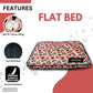 Waterproof Dog Snuggle Bed | Non-Woven Laminated Flat Bed for Small Dogs