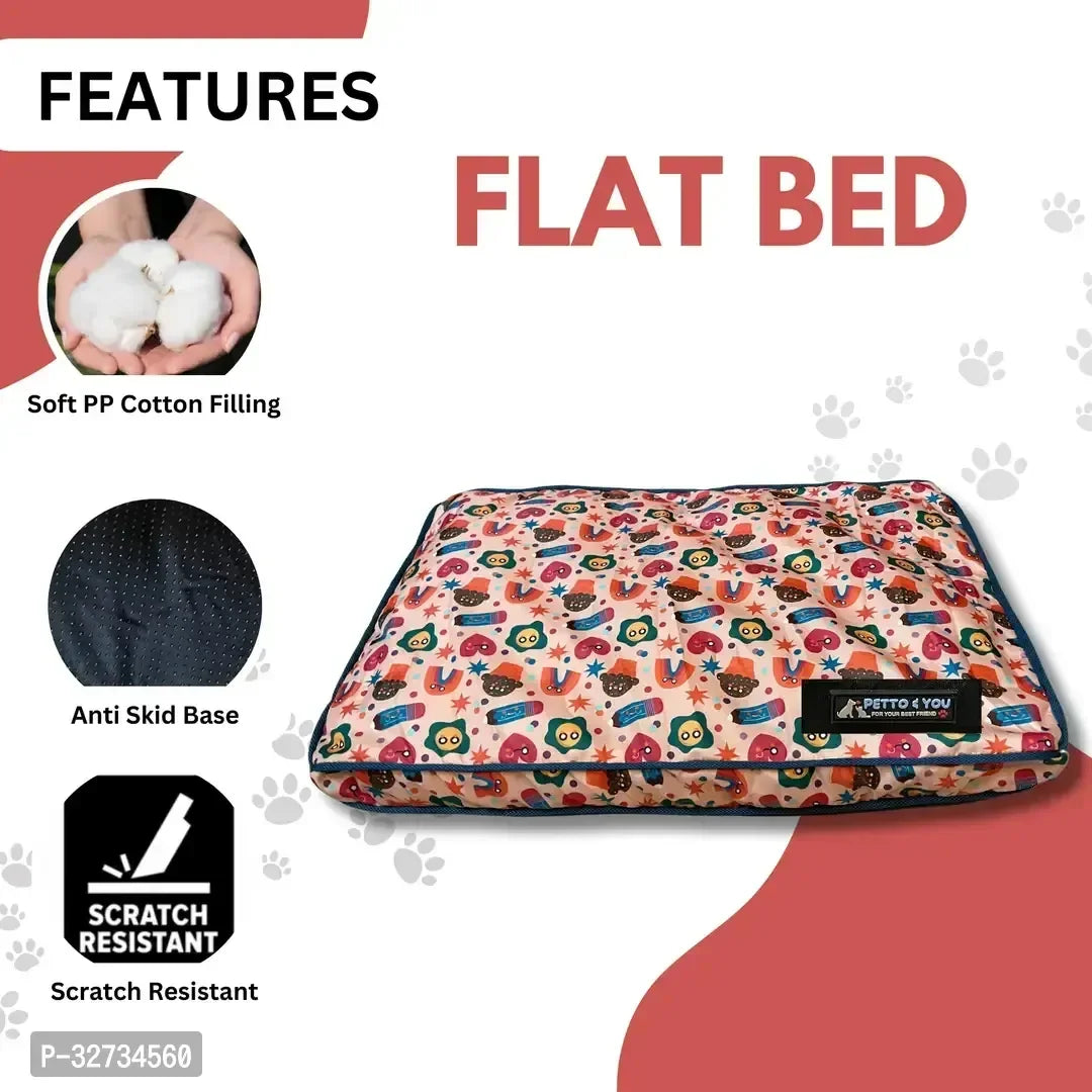 Waterproof Dog Snuggle Bed | Non-Woven Laminated Flat Bed for Small Dogs